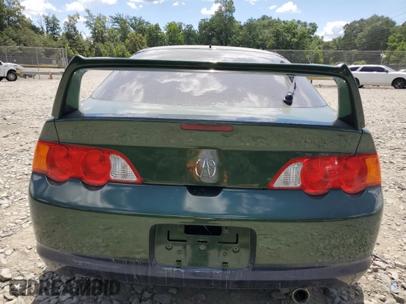 2004 Acura RSX with VIN JH4DC53864S017787, listed as a Copart auction lot 60592054 with 169,168 mi miles and Salvage Title. Bid and sale history available at carsss.com. Image 6.