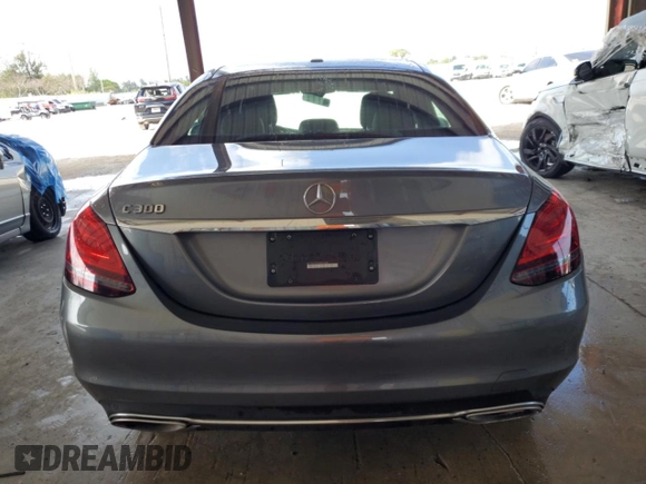 2021 Mercedes-Benz C 300 with VIN W1KWF8DB0MR652336, listed as a Copart auction lot 50936485 with 44,266 mi miles and Salvage Title. Bid and sale history available at carsss.com. Image 6.