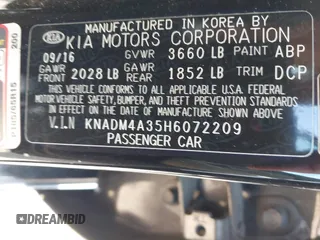2017 Kia Rio LX with VIN KNADM4A35H6072209, listed as a IAAI auction lot 41826388 with 130,003 mi miles. Bid and sale history available at carsss.com. Image 9.