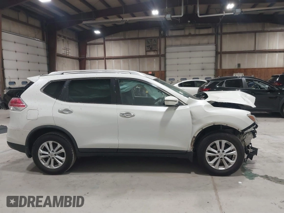 2016 Nissan Rogue SV with VIN KNMAT2MV6GP654743, listed as a IAAI auction lot 41836418 with 171,889 mi miles and . Bid and sale history available at DreamBid. Image 14.