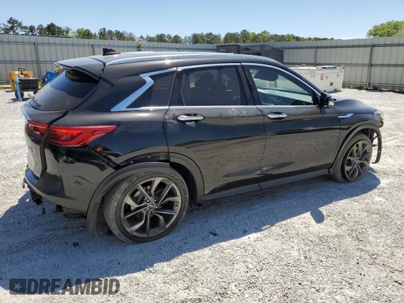 2019 Infiniti QX50 Essential with VIN 3PCAJ5M34KF103929, listed as a Copart auction lot 53356375 with 137,944 mi miles and Salvage title. Bid and sale history available at DreamBid. Image 3.