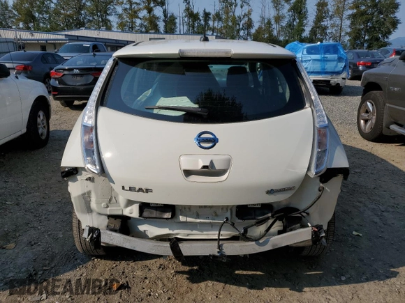 2016 Nissan LEAF S with VIN 1N4BZ0CP8GC314257, listed as a Copart auction lot 70589484 with 51,533 mi miles and Salvage Title. Bid and sale history available at carsss.com. Image 6.
