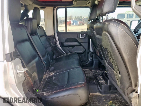 2021 Jeep Wrangler Unlimited Rubicon with VIN 1C4HJXFG0MW616829, listed as a Copart auction lot 61041425 with 128,724 mi miles and Salvage title. Bid and sale history available at DreamBid. Image 11.