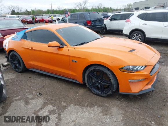 2021 Ford Mustang EcoBoost with VIN 1FA6P8TD5M5151336, listed as a IAAI auction lot 41916198 with 58,990 mi miles and . Bid and sale history available at DreamBid. Image 1.