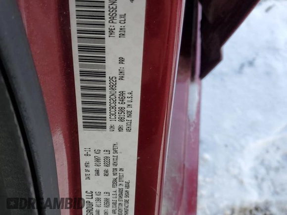 2012 Chrysler 200 Limited with VIN 1C3CCBCG2CN109225, listed as a Copart auction lot 45875245 with Not Provided miles and Salvage Title. Bid and sale history available at DreamBid. Image 13.