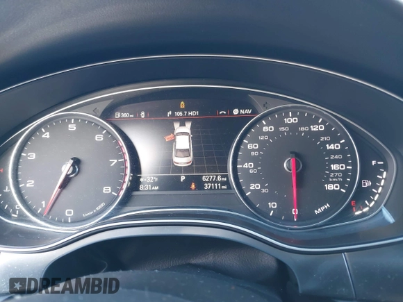 2014 Audi A6 Prestige with VIN WAUHGAFC8EN137457, listed as a IAAI auction lot 41854825 with 37,111 mi miles and . Bid and sale history available at DreamBid. Image 7.