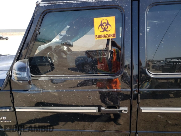 2018 Mercedes-Benz G 63 AMG with VIN WDCYC7DH6JX291237, listed as a Copart auction lot 57343814 with Not provided miles and Salvage title. Bid and sale history available at DreamBid. Image 9.