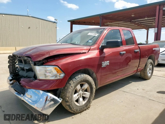 2021 Ram 1500 Tradesman with VIN 1C6RR6FG6MS513307, listed as a Copart auction lot 60605415 with 56,050 mi miles and Clean title. Bid and sale history available at DreamBid. Image 1.