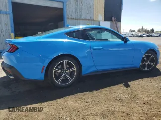 2024 Ford Mustang EcoBoost with VIN 1FA6P8TH0R5133689, listed as a Copart auction lot 53570615 with 25,157 mi miles and Clean Title. Bid and sale history available at DreamBid. Image 3.