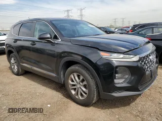 2019 Hyundai Santa Fe SE with VIN 5NMS23AD3KH113983, listed as a Copart auction lot 56008805 with 99,681 mi miles and Salvage title. Bid and sale history available at DreamBid. Image 4.