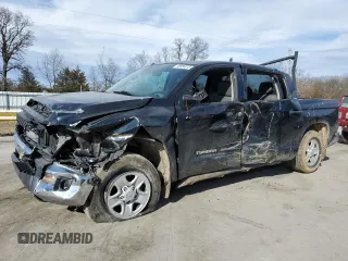 2018 Toyota Tundra 2WD SR5 with VIN 5TFEM5F18JX124954, listed as a Copart auction lot 46666015 with 101,300 mi miles and Salvage Title. Bid and sale history available at carsss.com. Image 1.