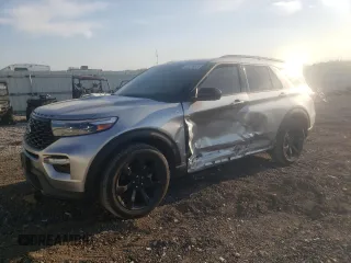 2023 Ford Explorer ST-Line z VIN 1FMSK8KH6PGB24811, wystawiony jako Copart lot #53759565 z przebiegiem 22 462 mil mil oraz Szkoda całkowita • Salvage title. Historia ofert i sprzedaży dostępna na DreamBid. Obrazek 1.