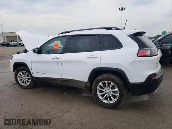 2022 Jeep Cherokee Latitude Lux with VIN 1C4PJMMX2ND549970, listed as a Copart auction lot 58895375 with Not provided miles and Salvage title. Bid and sale history available at DreamBid. Image 2.