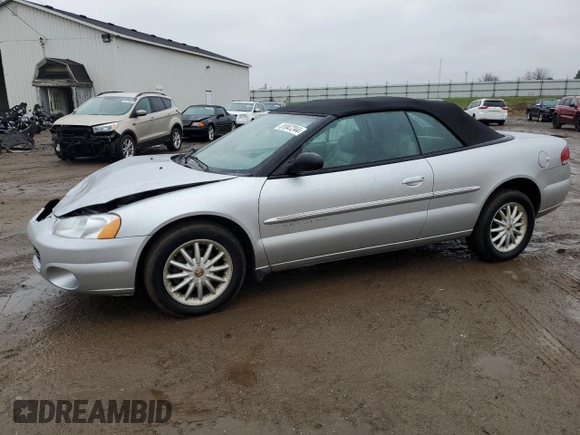 2001 Chrysler Sebring LXi z VIN 1C3EL55UX1N556511, wystawiony jako Copart lot #81047244 z przebiegiem 83 830 mil mil oraz Czysty tytuł • Clean title. Historia ofert i sprzedaży dostępna na DreamBid. Obrazek 1.
