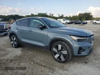 2023 Volvo C40 Recharge Pure Electric Ultimate with VIN YV4ED3GM4P2026472, listed as a Copart auction lot 67486994 with 0 mi miles and Salvage Title. Bid and sale history available at carsss.com. Image 4.