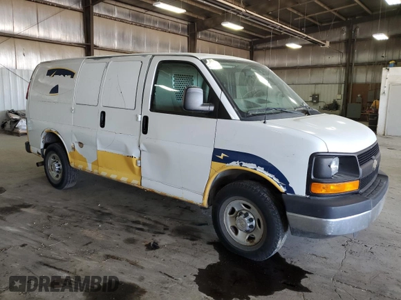 2012 Chevrolet Express Cargo with VIN 1GCZGTBG4C1169550, listed as a Copart auction lot 56743465 with 172,389 mi miles and Salvage title. Bid and sale history available at DreamBid. Image 4.