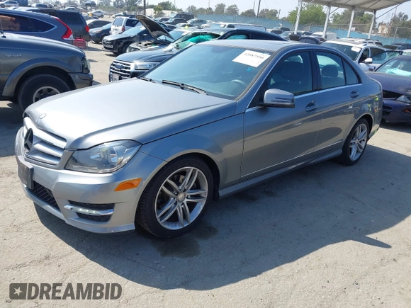 2012 Mercedes-Benz C-Class C 250 Sport with VIN WDDGF4HB2CA619424, listed as a IAAI auction lot 42087550 with 96,962 mi miles. Bid and sale history available at carsss.com. Image 2.