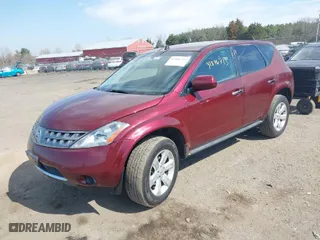 2006 Nissan Murano SL with VIN JN8AZ08W66W519356, listed as a IAAI auction lot 41846733 with 199,363 mi miles. Bid and sale history available at carsss.com. Image 2.