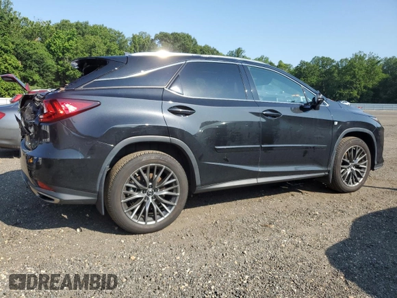 2022 Lexus RX 350 F Sport with VIN 2T2SZMDA6NC333238, listed as a Copart auction lot 62311605 with 57,786 mi miles and Salvage title. Bid and sale history available at DreamBid. Image 3.