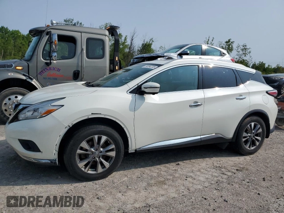 2017 Nissan Murano SL z VIN 5N1AZ2MH7HN181226, wystawiony jako Copart lot #59094235 z przebiegiem 61 851 mil mil oraz Szkoda całkowita • Salvage title. Historia ofert i sprzedaży dostępna na DreamBid. Obrazek 1.