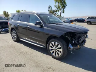 2019 Mercedes-Benz GLS 450 with VIN 4JGDF6EE7KB223324, listed as a Copart auction lot 57845215 with 38,725 mi miles and Salvage title. Bid and sale history available at DreamBid. Image 4.