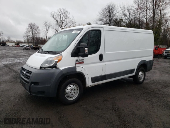 2017 Ram ProMaster Cargo with VIN 3C6TRVAG9HE516668, listed as a Copart auction lot 51828405 with 31,547 mi miles and Clean Title. Bid and sale history available at DreamBid. Image 1.