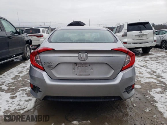 2017 Honda Civic Sedan LX with VIN 19XFC2F50HE230334, listed as a Copart auction lot 44577635 with 90,791 mi miles and Salvage Title. Bid and sale history available at carsss.com. Image 6.