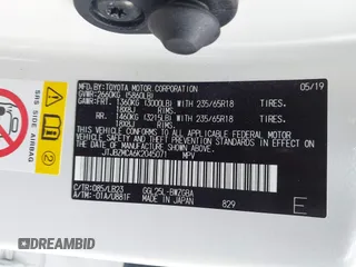2019 Lexus RX 350 с VIN JTJBZMCA6K2045071, выставлен на аукционе IAAI как лот 41905851 с пробегом 48 504 миль миль и . История ставок и продаж доступна на DreamBid. Изображение 9.