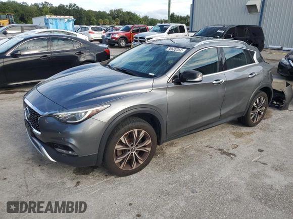 2017 Infiniti QX30 Luxury with VIN SJKCH5CR3HA024888, listed as a Copart auction lot 70682054 with 82,073 mi miles and Salvage Title. Bid and sale history available at carsss.com. Image 1.