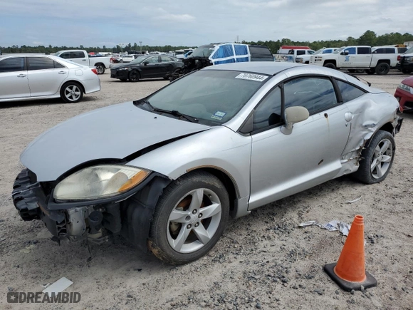 2007 Mitsubishi Eclipse GT with VIN 4A3AK34T37E063401, listed as a Copart auction lot 70760944 with 166,641 mi miles and Salvage Title. Bid and sale history available at carsss.com. Image 1.