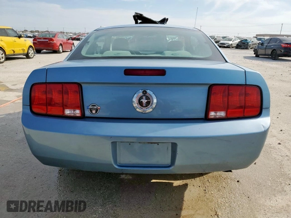 2005 Ford Mustang Deluxe with VIN 1ZVFT80N655136829, listed as a Copart auction lot 50765825 with 142,242 mi miles and Salvage title. Bid and sale history available at DreamBid. Image 6.