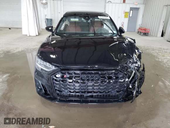 2024 Audi S8 with VIN WAULSBF89RN010765, listed as a Copart auction lot 49784285 with 13,724 mi miles and Salvage Title. Bid and sale history available at DreamBid. Image 5.
