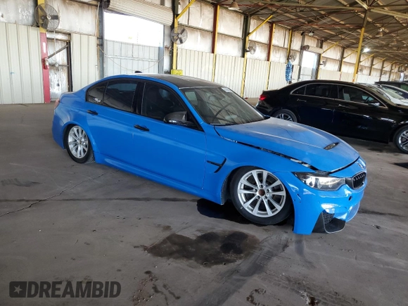 2017 BMW M3 with VIN WBS8M9C50H5G83623, listed as a Copart auction lot 51308394 with 77,319 mi miles. Bid and sale history available at carsss.com. Image 4.