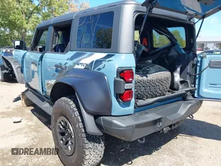 2023 Ford Bronco Raptor with VIN 1FMEE5JR9PLC09582, listed as a IAAI auction lot 40262385 with 873 mi miles. Bid and sale history available at carsss.com. Image 3.