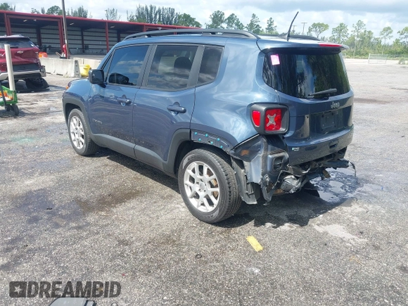 2020 Jeep Renegade Latitude with VIN ZACNJABB6LPL85468, listed as a IAAI auction lot 42515585 with 129,240 mi miles and . Bid and sale history available at DreamBid. Image 3.