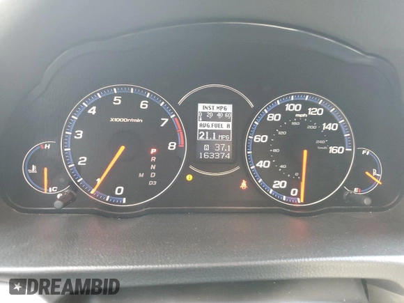 2006 Acura TSX Navi with VIN JH4CL96956C020863, listed as a Copart auction lot 62026715 with 163,374 mi miles and Salvage title. Bid and sale history available at DreamBid. Image 9.