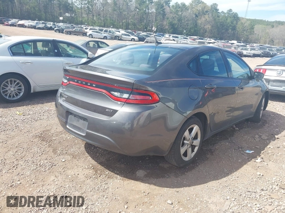 2015 Dodge Dart SXT with VIN 1C3CDFBB7FD315094, listed as a IAAI auction lot 41831836 with 193,267 mi miles. Bid and sale history available at carsss.com. Image 4.