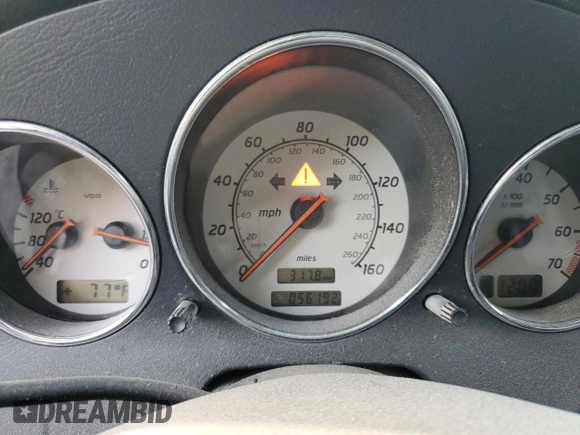 2002 Mercedes-Benz SLK-Class 2.3L Kompressor with VIN WDBKK49F72F266549, listed as a Copart auction lot 74991154 with 56,192 mi miles and Non Repairable. Bid and sale history available at carsss.com. Image 9.