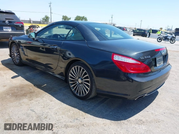 2013 Mercedes-Benz SL 550 with VIN WDDJK7DA8DF010469, listed as a IAAI auction lot 42626374 with 108,360 mi miles and . Bid and sale history available at DreamBid. Image 3.