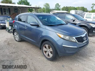 2012 Kia Sportage LX with VIN KNDPB3A27C7320227, listed as a IAAI auction lot 42109588 with 162,043 mi miles. Bid and sale history available at carsss.com. Image 1.