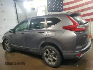 2017 Honda CR-V EX-L with VIN 5J6RW2H82HL027801, listed as a Copart auction lot 46610125 with 100,211 mi miles and Salvage Title. Bid and sale history available at carsss.com. Image 2.