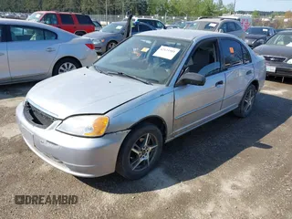 2001 Honda Civic LX with VIN 1HGES16501L014202, listed as a IAAI auction lot 42121901 with 1 mi miles. Bid and sale history available at carsss.com. Image 2.