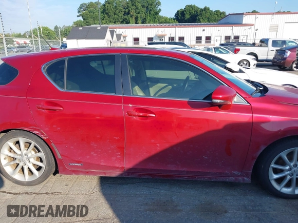 2011 Lexus CT 200h with VIN JTHKD5BH1B2032281, listed as a IAAI auction lot 42631957 with 180,551 mi miles and . Bid and sale history available at DreamBid. Image 13.