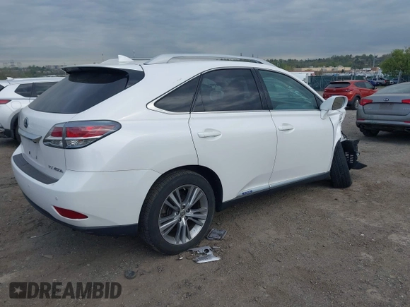 2015 Lexus RX 450h with VIN 2T2BC1BA7FC001586, listed as a IAAI auction lot 42077169 with 83,640 mi miles and . Bid and sale history available at DreamBid. Image 4.