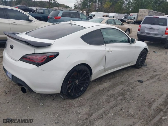 2012 Hyundai Genesis Coupe 2.0T R-Spec with VIN KMHHT6KD2CU070640, listed as a IAAI auction lot 41608733 with 132,057 mi miles. Bid and sale history available at carsss.com. Image 4.