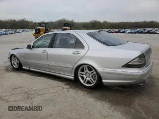 2005 Mercedes-Benz S 55 AMG with VIN WDBNG74J55A454080, listed as a Copart auction lot 50965305 with 139,677 mi miles and Salvage Title. Bid and sale history available at DreamBid. Image 2.