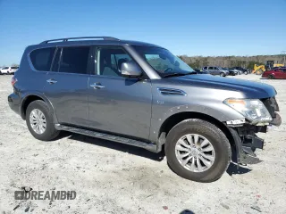 2017 Nissan Armada SV with VIN JN8AY2ND8H9008850, listed as a Copart auction lot 49379285 with 118,878 mi miles and Salvage Title. Bid and sale history available at carsss.com. Image 4.