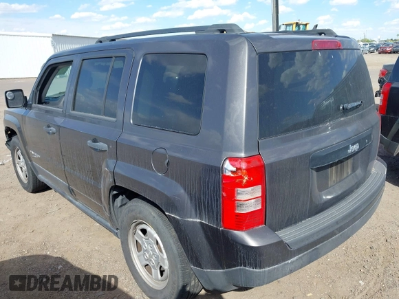 2016 Jeep Patriot Sport SE with VIN 1C4NJPBA4GD629071, listed as a IAAI auction lot 42163039 with 143,626 mi miles and . Bid and sale history available at carsss.com. Image 3.