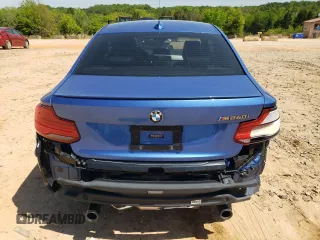 2018 BMW 2 Series M240i with VIN WBA2J5C59JVC07341, listed as a Copart auction lot 45377333 with 41,486 mi miles. Bid and sale history available at carsss.com. Image 6.