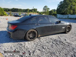 2013 BMW 7 Series 750Li with VIN WBAYE8C53DDE22191, listed as a Copart auction lot 58224424 with 176,297 mi miles and Salvage title. Bid and sale history available at DreamBid. Image 3.